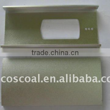 Aluminum extruded enclosure/case with sandblasting finish