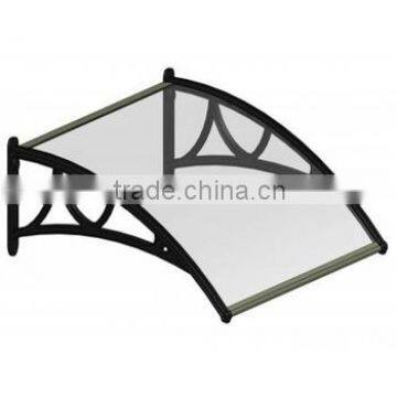 High quality polycarbonate roof awning with aluminium frame,awning bracket