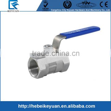 3/4" stainless 1 piece ball valve NPT Female Connections