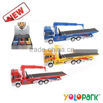 Alloy 1:42 scale model garbage truck toy for boys