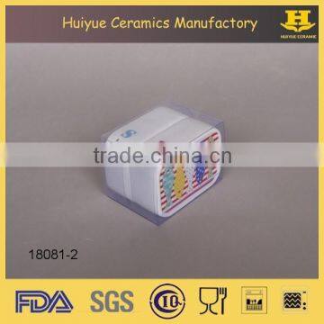 Ceramic Condiment Set, Decorative Salt and Pepper Shakers photo-3