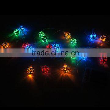 Euro Style 20 RGB Multicolor Silver Handmade Led Ball String Lights Fairy wedding MAS Patio Deco Lamp