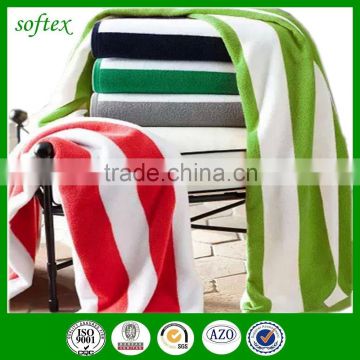 European and American style cotton stripe cheap beach towels in bulk