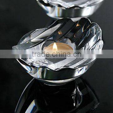 tealight crystal cut glass candle holder for table decor