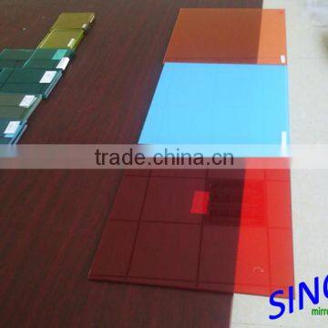 Float Glass Tinted or Clear Laminated Glass with clear or colored PVB layers, can be tempered