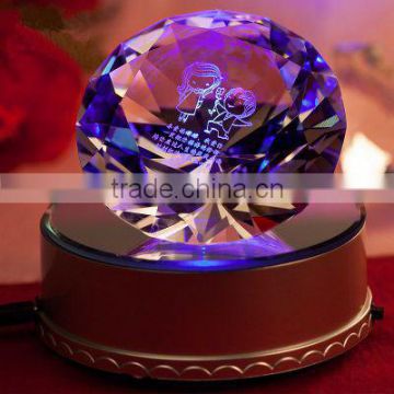 Crystal Music Items Diamond Crystal Gift for Home Decoration