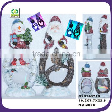 Santa claus gifts statue decoration