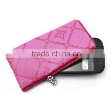 Mobile Phone Case with Zipper and Lanyard, Customized Patterns/Logos are Welcome