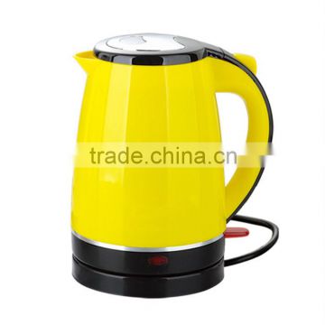 Newest Multi-color Stainless Steel Double Wall Thermal Insulation Electric Heating Kettle