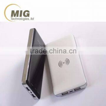 QI Standard Wireless Charger With 10000mAh Power Bank for Samsung S6 note 5