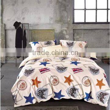 pigment print cotton fabric bedding set