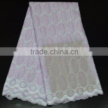 Cheap Swiss Voile Lace Fabric in Golden Materials With Sequins photo-3