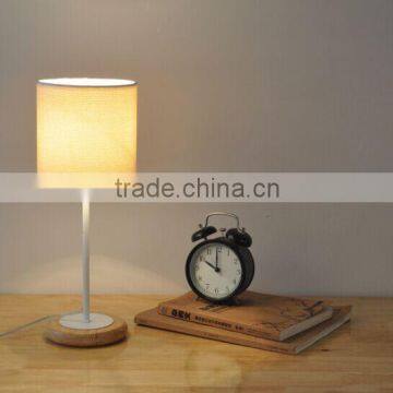 New Solid Wood Base Design Table Lamp Desk Light Home Cafe Bedroom Fixture