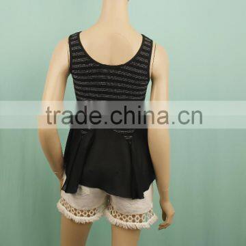 Sleeveless Black Stylish Tops for Women Custom Vanity Tops Lowes Clothing in Turkey photo-3