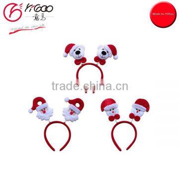 700053 plastic hair hoop santa claus head hoop