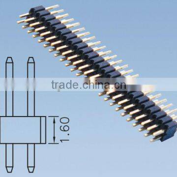 Double Row Straight 1.27mm Pin Header H=1.6