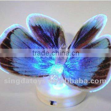 Blue with light toys fiber optic butterflies on sticks