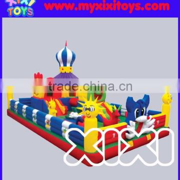 Kids inflatable playground,blue cat inflatable jumping playground