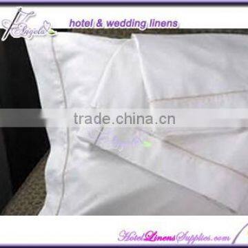 embroidered white bedding sets , embroidered hotel bed linens made of 200TC white plain percale