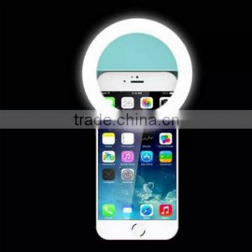 24 Bright LEDs Rechargeable Ring LED Selfie Flash Light For Smartphone