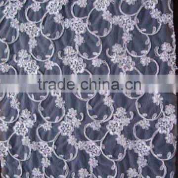 embroidered tulle LACE FABRIC