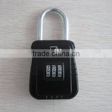 3 wheel alpha key lock box on the door knob for security