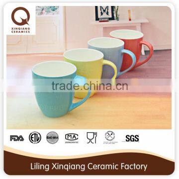 2016 ceramic coffee cup,glazed coffee cup,embossed coffee cup