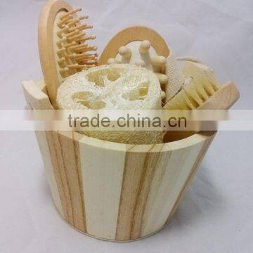 Natural Boar's Bristle Wooden Handle Bath Shower Body Brush photo-2