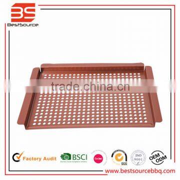 Outdoor BBQ Tool Nice Camping Time Shallow Square Non-stick Multifunction Camping Tool BBQ Grill Pan