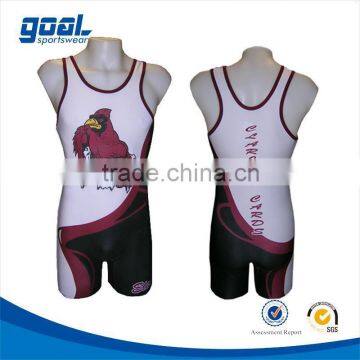 Breathable youth top grade infant wrestling singlet