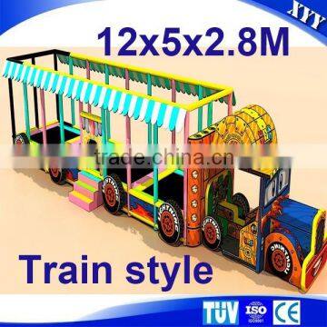 2015 Train style kids playground indoor