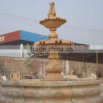 Antique stone fountain hand carved white stone sculpture from Vietnam