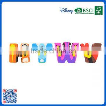Wholesale Fancy Custom Letter Shaped Rubber Eraser for Kids photo-6