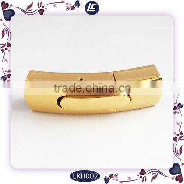 C-shaped Stainless Steel Clasps for Leather Bracelets Closure