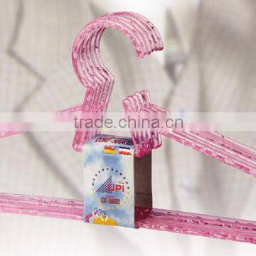 non slip rubber coat hanger hot pink plastic hanger for clothes display