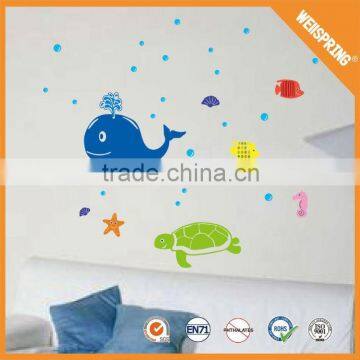 Modern sticker,lovely 3d kids decal,removable 3d wall decals