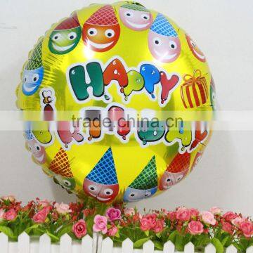 New arrived 18" Inch round shape happy birthday foil helium balloons for birthday party decorations mylar balloon
