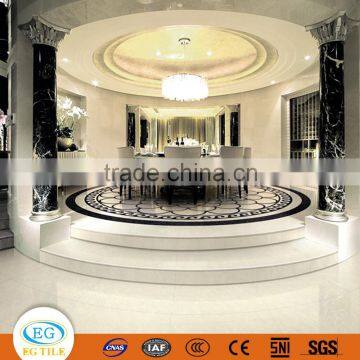 60x60 Fashion Beige Polished Soluble Salt Flooring Porcelain Vitrified Tile photo-3