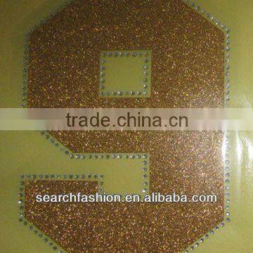 crystal rhinestone and glitter heat transfers iron on cloth fashion hotfix motif