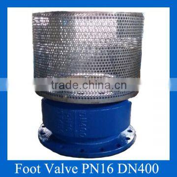 Ductile iron water pump foot valve PN16