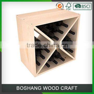 Squre shape Bar Wine Rack wood Box