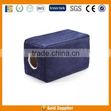 corduroy puppy playing tunnel bed with soft fleece