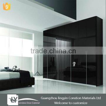 2015 Lingyin customized company high gloss lacquer wardrobe