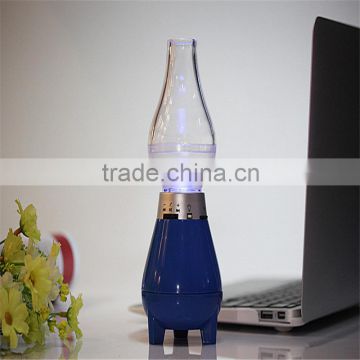 New mini blue LED dazzle colour lamp wireless bluetooth speaker