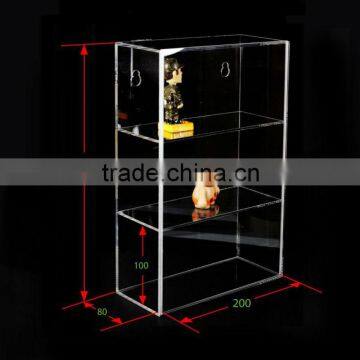 Acrylic 3 tier display case for lock,toy display case