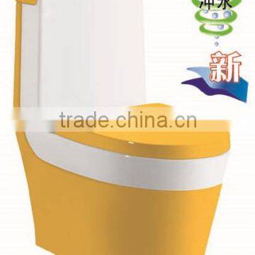 8812Y American hotsale siphonic yellow color toilet