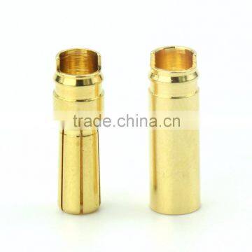 5.0mm banana plug and socket,24k gold connector banana plug