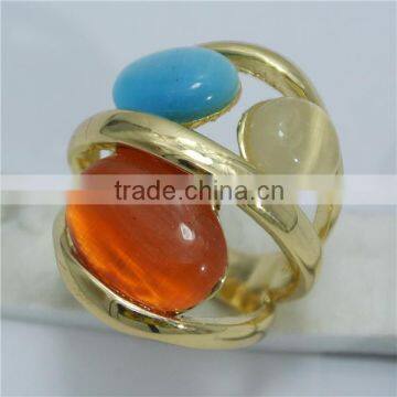 Belly Ring With Multi Crystal Paved Ball Body Jewelry