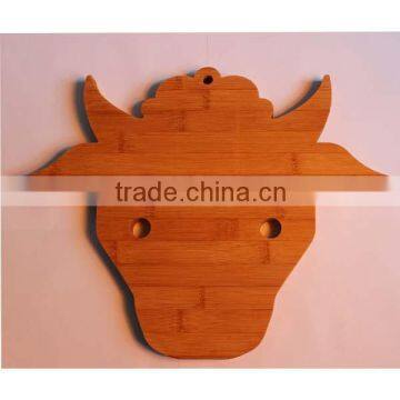 bamboo carbonized animal chopping cutting board wholesale