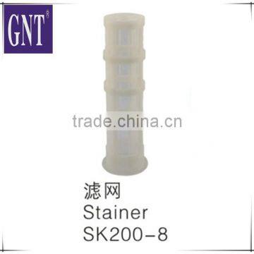 excavator strainer parts SK200-8 fuel filter